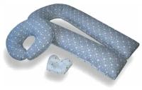 Комбо-набор для беременной Серо-белый звездопад U-350 Ткань: 100% хлопок Наполнитель: холлофайбер (гипоаллергенный)
