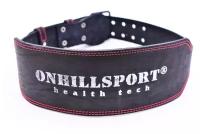 ONHILLSPORT Пояс атлетический 60/150 мм, пряжка, однослойный, M (70-90 см)