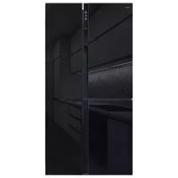 Холодильник Ginzzu NFK-475 Black glass, черный