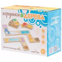 Настольная игра Мир деревянных игрушек Домино Зоопарк Д392