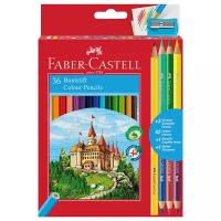 Faber-Castell Карандаши цветные 36 цветов + 3 + 1 чернографитный с точилкой (110336)