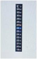 Термометр 18-34 C (термометр наклейка )
