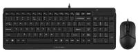 Клавиатура + мышь A4Tech Fstyler F1512 клав: черный мышь: черный USB