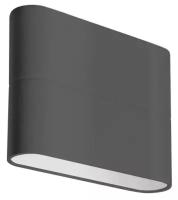 Светильник SP-WALL-FLAT-S110x90-2x3W Warm3000 (GR, 120 deg, 230V) (Arlight, IP54 Металл, 3 года)