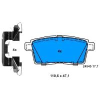 Колодки тормозные дисковые задн, MAZDA: CX-7 2.2 MZR-CD/2.3 DISI/2.3 MZR DISI Turbo 06-, CX-9 3.5/3.5 AWD/3.7/3.7 AWD 07-, 13046056052 ATE 13.0460-5605.2