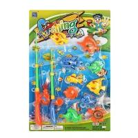 Игровой набор рыбалка, 2 удочки, 9 рыбок, черепаха, игрушка для купания, SFY6353/200385770