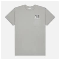 Мужская футболка Ripndip Lord Nermal Pocket серый, Размер M