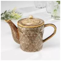 Чайник заварочный «Стоун», 500 мл, цвет коричневый
