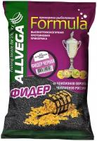 Прикормочная смесь ALLVEGA Formula Feeder Black GBF09-FBL, 900 г, 900 мл, аромат шоколад, черный