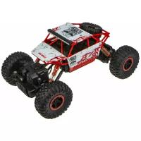 Раллийная машина бигвил на р/у, 1toy Драйв, 2,4GHz, 4WD, масштаб 1:18, курковый пульт, амортизаторы, c АКБ Ni-CD, красно-белый