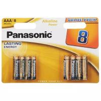 Батарейка Panasonic Alkaline Power AAA/LR03, в упаковке: 8 шт