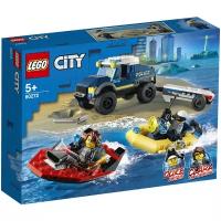 Конструктор LEGO City 60272 Полицейская лодка, 166 дет