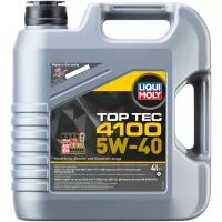 Синтетическое моторное масло LIQUI MOLY Top Tec 4100 5W-40, 4 л, 3.8 кг, 4 шт