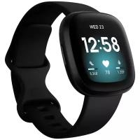 Смарт-часы с пульсометром Fitbit Versa 3 Black черные FB511BKBK