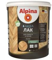 Лак паркетный Alpina Аква, акриловый, шелковисто-матовый, 2,5 л