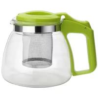 Чайник заварочный 0,9л с фильтром зеленый TM Appetite
