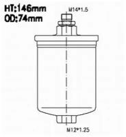 JS ASAKASHI FS2015 Фильтр топливный PEUGEOT 205/309/405