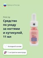 Средство по уходу за ногтями и кутикулой PINK UP NAIL SORBET на водной основе с экстрактом винограда 11 мл