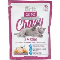 Влажный корм для котят, беременных и кормящих кошек Brit Care Crazy, с курицей (мини-филе)