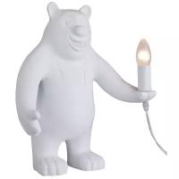 Настольная лампа Bear 1x40Вт E14 белый 30x30x41см