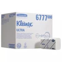 Полотенца бумажные Kleenex Ultra 6777 двухслойные белые в пачках