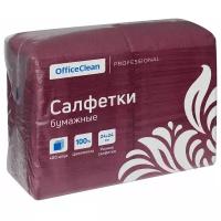 Салфетки OfficeClean бордо