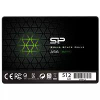 Накопитель SSD Silicon Power Ace A56 SP512GBSS3A56A25/SATA III/512GB /Скорость чтения 500МБайт/с Скорость записи 490МБайт/с