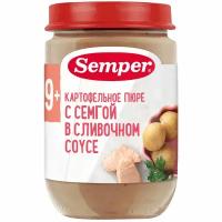 Пюре Semper картофельное с сёмгой в сливочном соусе, с 12 месяцев