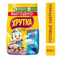 Готовый завтрак хрутка Duo, шарики, 650г