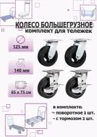 Комплект колес №4 большегрузные 100мм 4шт