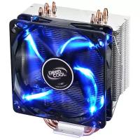 Кулер для процессора Deepcool GAMMAXX 400, серебристый/черный/синяя подсветка