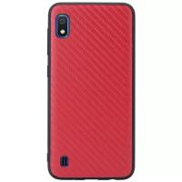 Чехол G-Case Carbon для Samsung Galaxy A10, красный