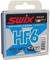 Мазь скольжения SWIX HF6X, (-5-10 C), Blue, 40 g