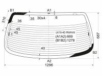 Стекло Заднее С Обогревом Toyota Echo/Platz 4D Sed 98-05 XYG арт. LK10-4D RW/H/X