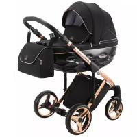 Универсальная коляска Adamex Chantal Special Edition/Polar (2 в 1), C8 pink gold