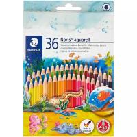 Staedtler Карандаши акварельные Noris Club 36 цветов + кисть (144 10ND36)