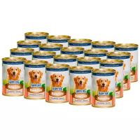 Упаковка банок HAPPY DOG для собак Телятина с рисом нфкз (400гр x 20шт)
