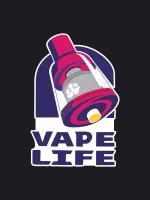 Наклейка на авто Vape life Вейп 20x13 см. Дрипка Испаритель