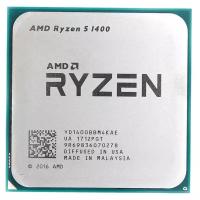 Процессор AMD Ryzen 5 1400 (YD1400BBM4KAE) OEM - AM4, 4 х 3.2 ГГц, L2 - 2 МБ, L3 - 8 МБ, 2хDDR4-2667 МГц, TDP 65 Вт