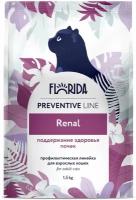 Сухой корм FLORIDA для кошек профилактическая линия, Preventive Line renal, поддержание здоровья почек, с курицей и фитокомпозицией, 1,5 кг