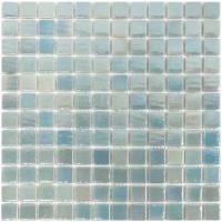 Стеклянная мозаика Natural Mosaic STP-GN005 голубая зеленая аквамарин светлая