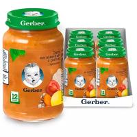 Спайка Gerber пюре Рагу из индейки с рисом с 12мес 190г детский обед, 6 шт