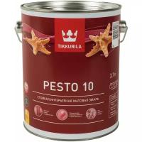 Эмаль алкидная (А) Tikkurila Pesto 10 база A, матовая, белый, 4.27 кг, 2.7 л