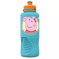 Бутылка пластиковая (спортивная, эрогономичная, 400 мл). Свинка Пеппа