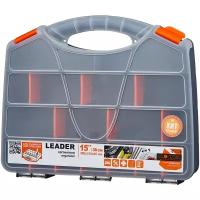 Органайзер BLOCKER Leader 3722, 38x31x6.5 см, 15'', серый/свинцовый/оранжевый