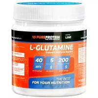 Аминокислота Pure Protein L-Glutamine, апельсин, 200 гр