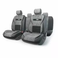 Авточехлы MULTI COMFORT (мультиконтурные, 5 ортопед. поддержек, экокожа+текстурированный велюр), MLT1105GVBKDGYM Autoprofi MLT-1105GV BK/D. GY-(M)