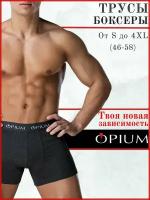 Мужские трусы боксеры темно-серые Opium Boxer R45 S (46)