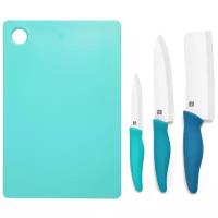 Набор керамических ножей с разделочной доской HuoHou Ceramic Knives & Cutting board Set Цветной