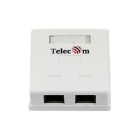 Розетка TELECOM внешняя RJ-45 (UTP) 5E кат. двойная